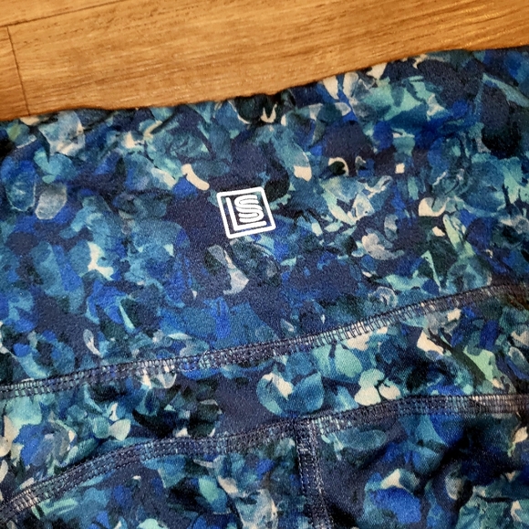 💙 Laundry by Shelli Segal blue leggings blossom - Picture 5 of 13